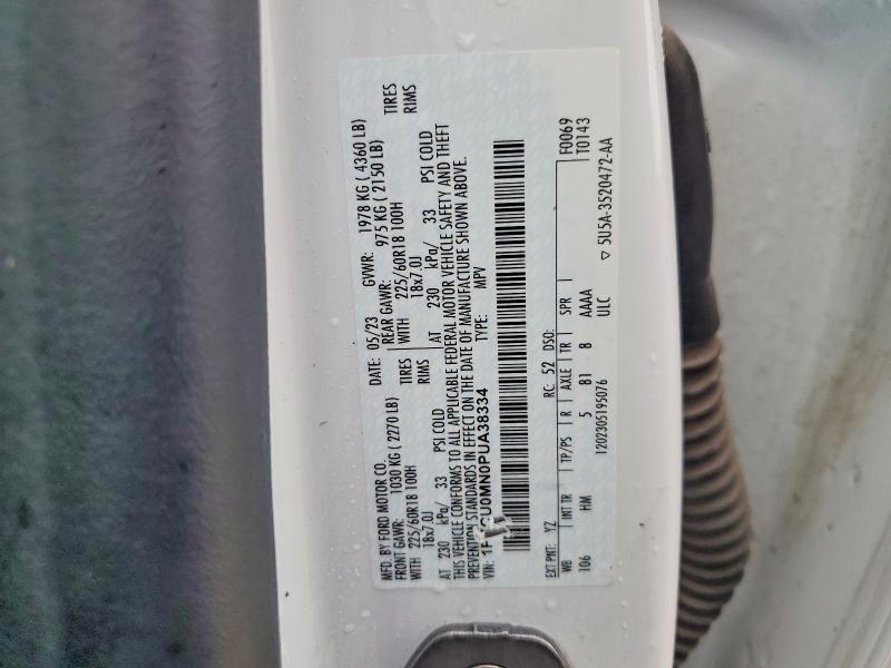 Aukcja sprzedaży 2023 Ford Escape, vin: 1FMCU0MN0PUA38334, numer aukcji: 57427986