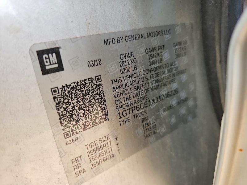 Продажа на аукционе авто 2018 Gmc Canyon, vin: 1GTP6CE1XJ1246226, номер лота: 55970286