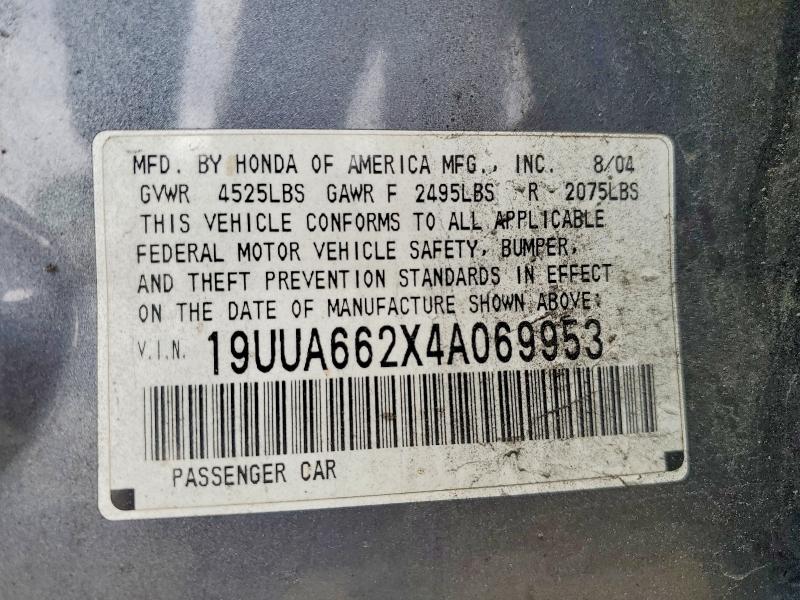 Продажа на аукционе авто 2004 Acura Tl, vin: 19UUA662X4A069953, номер лота: 54970956