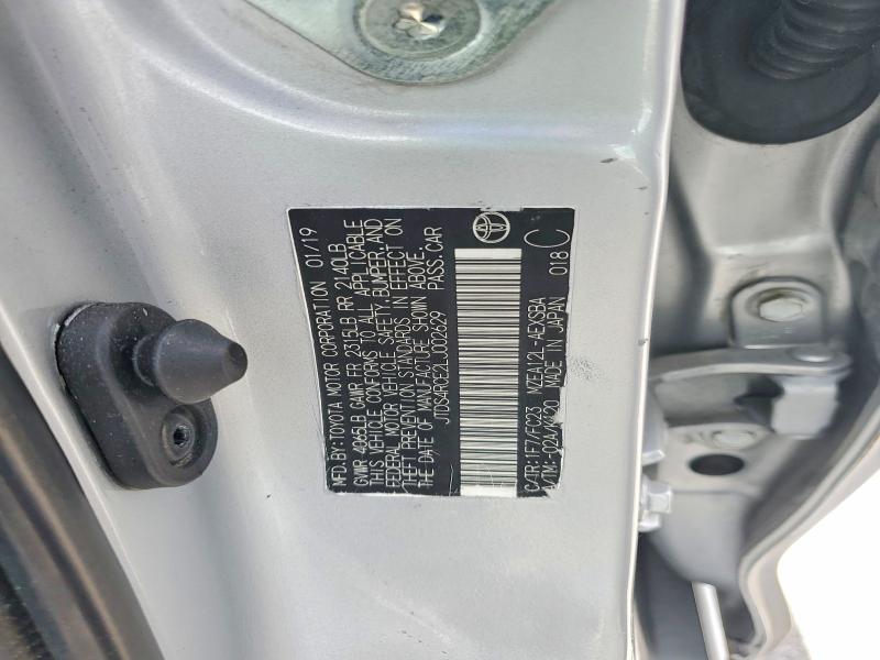 56144686 :رقم المزاد ، JTDS4RCE2LJ002629 vin ، 2020 Toyota Corolla مزاد بيع
