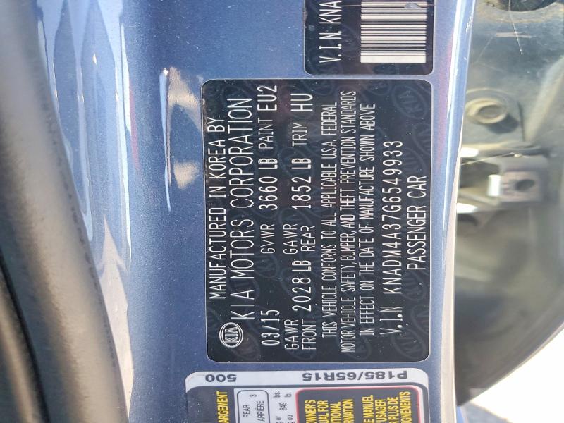 Продаж на аукціоні авто 2016 Kia Rio, vin: KNADM4A37G6549933, номер лоту: 55320726