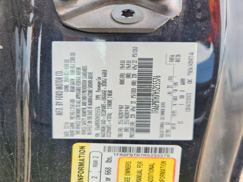 Продаж на аукціоні авто 2017 Ford Mustang, vin: 1FA6P8TH7H5255576, номер лоту: 57128846