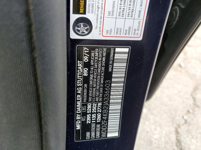 Aukcja sprzedaży 2018 Mercedes-benz E, vin: WDDZF4KB2JA336603, numer aukcji: 57475146
