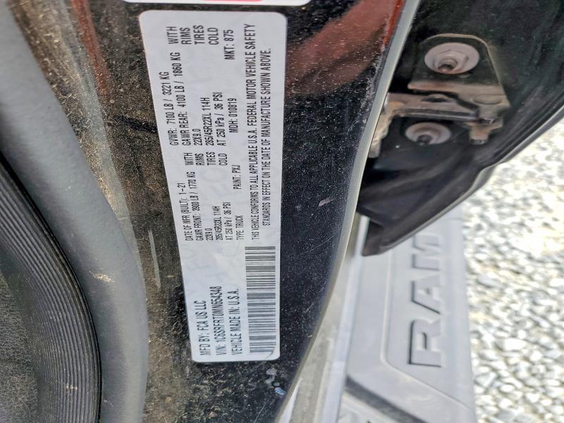 Продажа на аукционе авто 2021 Ram 1500, vin: 1C6SRFRT0MN654348, номер лота: 57298776