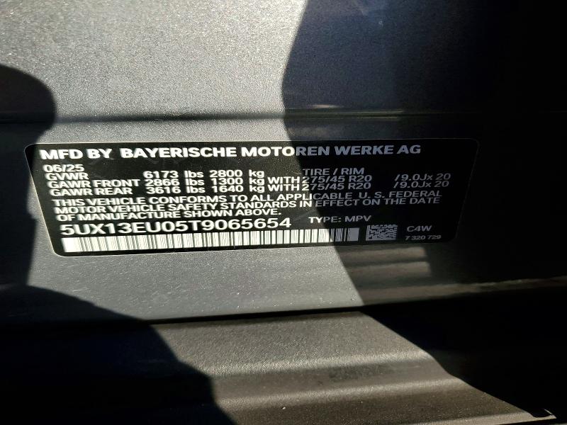 55765386 :رقم المزاد ، 5UX13EU05T9065654 vin ، 2026 Bmw X5 مزاد بيع