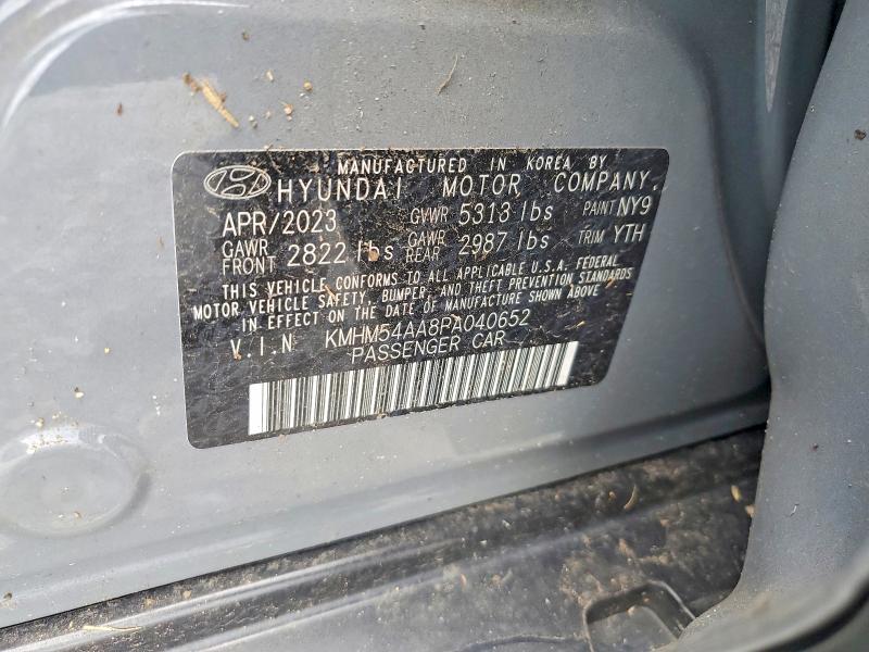 Продажа на аукционе авто 2023 Hyundai Ioniq 6, vin: KMHM54AA8PA040652, номер лота: 58008026