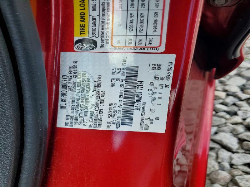 Продаж на аукціоні авто 2012 Ford Fusion, vin: 3FAHP0JA9CR172124, номер лоту: 57515506