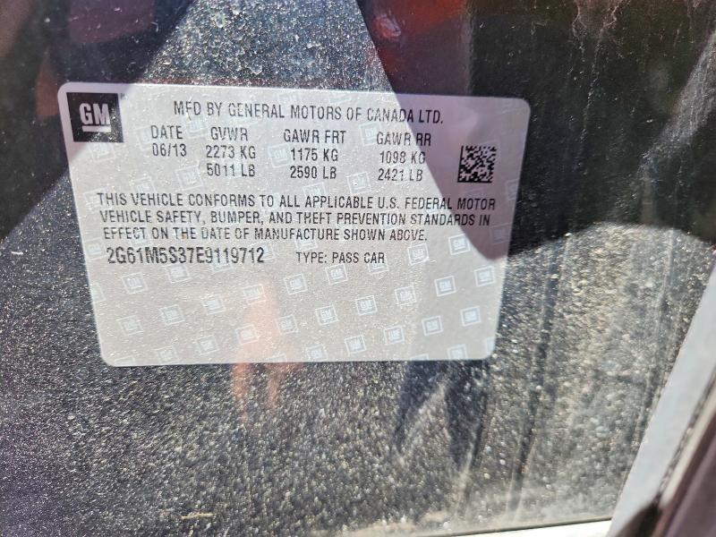 55707326 :رقم المزاد ، 2G61M5S37E9119712 vin ، 2014 Cadillac Xts مزاد بيع