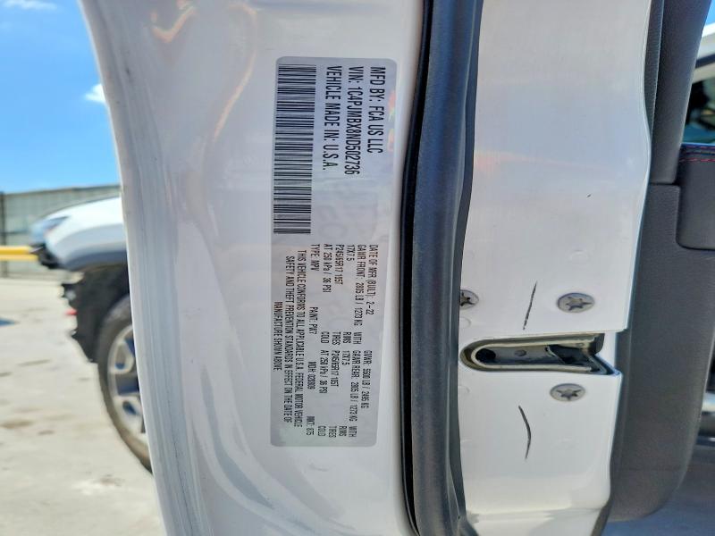 2022 Jeep Cherokee მანქანა იყიდება აუქციონზე, vin: 1C4PJMBX8ND502736, აუქციონის ნომერი: 57544996