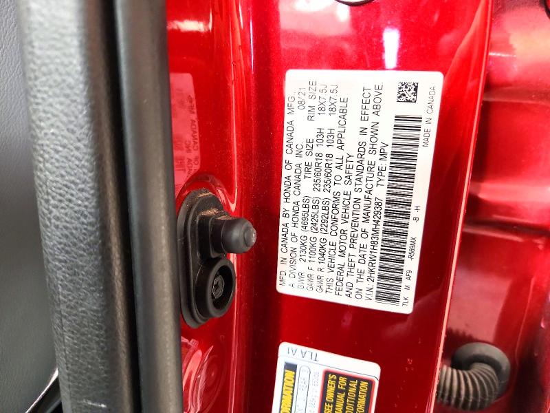 2021 Honda Cr-v მანქანა იყიდება აუქციონზე, vin: 2HKRW1H83MH429387, აუქციონის ნომერი: 58554136