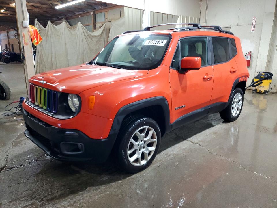 Продажа на аукционе авто 2015 Jeep Renegade, vin: ZACCJBBT9FPB37292, номер лота: 56788876