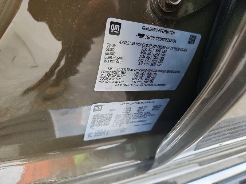 Aukcja sprzedaży 2023 Chevrolet Silverado, vin: 1GCPACED6PZ282031, numer aukcji: 57043396