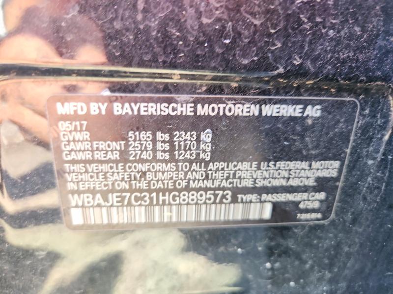 Продажа на аукционе авто 2017 Bmw 540, vin: WBAJE7C31HG889573, номер лота: 55742626