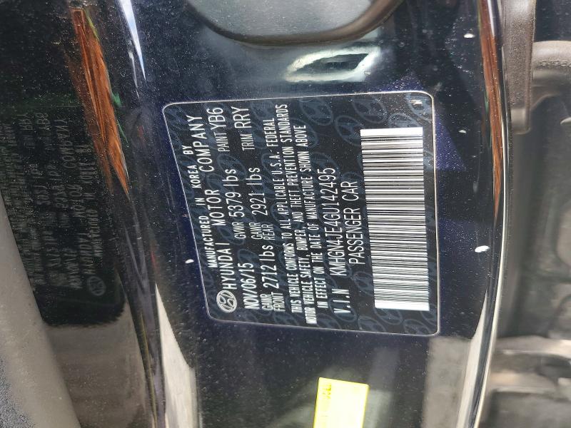 Продажа на аукционе авто 2016 Hyundai Genesis, vin: KMHGN4JE4GU142495, номер лота: 58149866
