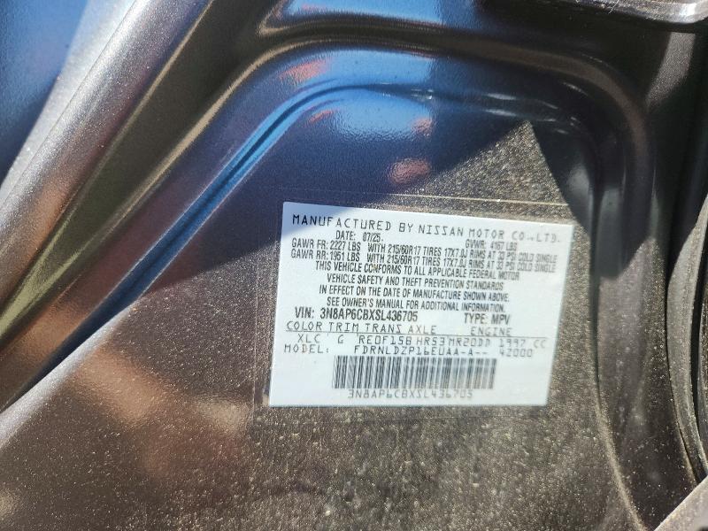 Продаж на аукціоні авто 2025 Nissan Kicks, vin: 3N8AP6CBXSL436705, номер лоту: 55883236