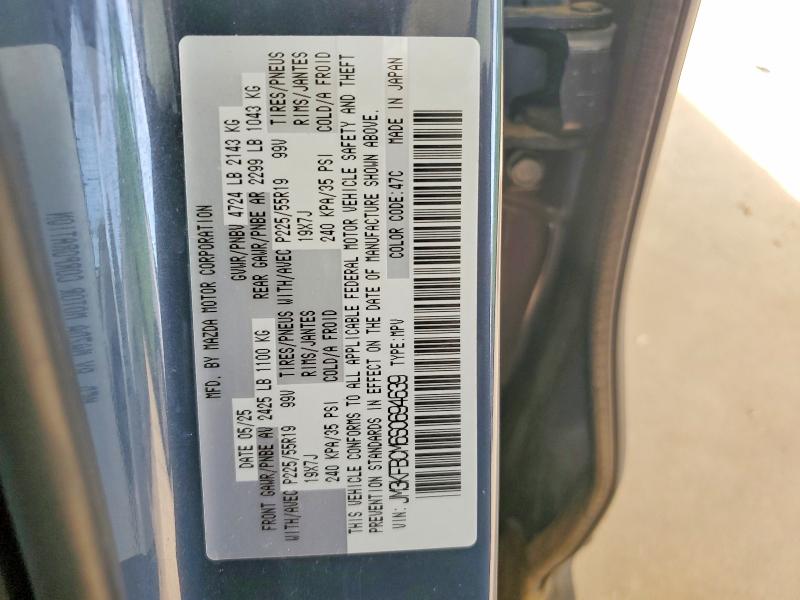 Продажа на аукционе авто 2025 Mazda Cx-5, vin: JM3KFBCM6S0694639, номер лота: 55923136