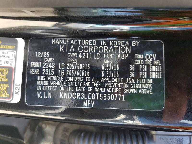 57270206 :رقم المزاد ، KNDCR3LE8T5350771 vin ، 2026 Kia Niro مزاد بيع