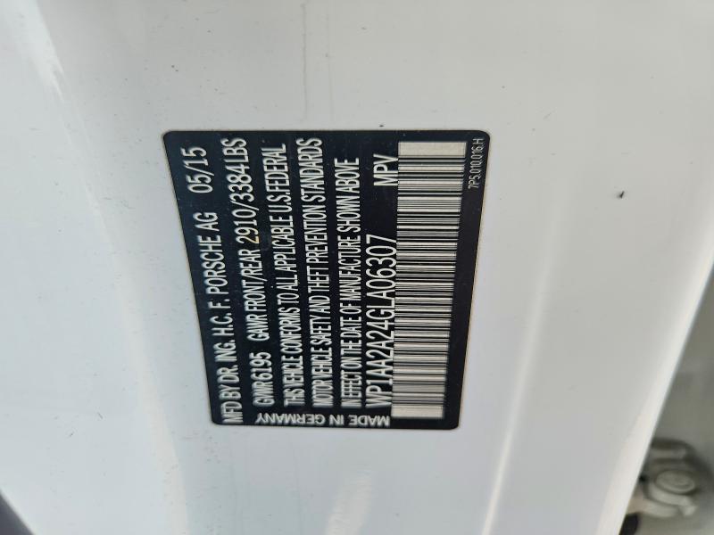 Продажа на аукционе авто 2016 Porsche Cayenne, vin: WP1AA2A24GLA06307, номер лота: 56529436