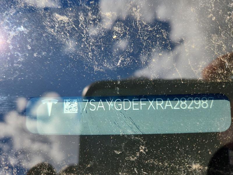 2024 Tesla Model Y მანქანა იყიდება აუქციონზე, vin: 7SAYGDEFXRA282987, აუქციონის ნომერი: 55500616