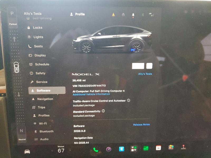 Aukcja sprzedaży 2024 Tesla Model X, vin: 7SAXCDE54RF444713, numer aukcji: 57344766