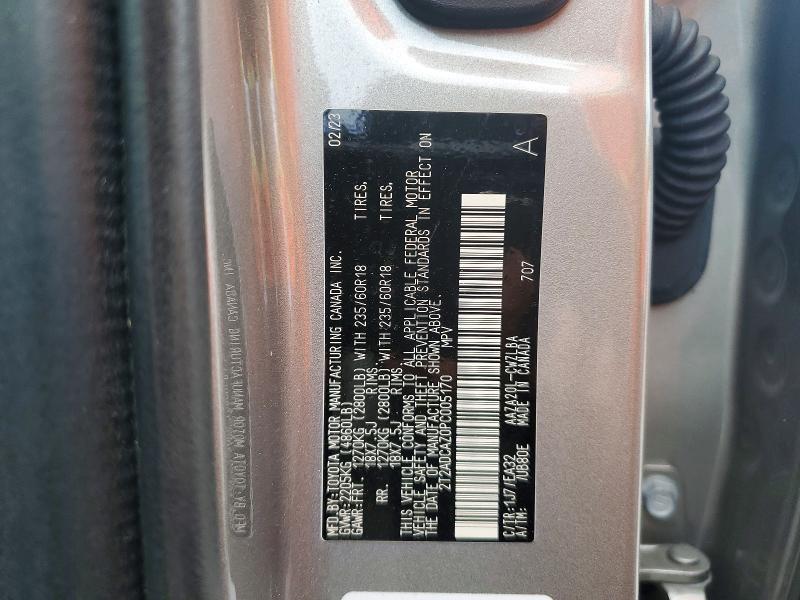 2023 Lexus Nx მანქანა იყიდება აუქციონზე, vin: 2T2ADCAZ0PC005170, აუქციონის ნომერი: 56478016