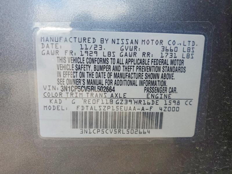 Aukcja sprzedaży 2024 Nissan Kicks, vin: 3N1CP5CV5RL502664, numer aukcji: 56591866