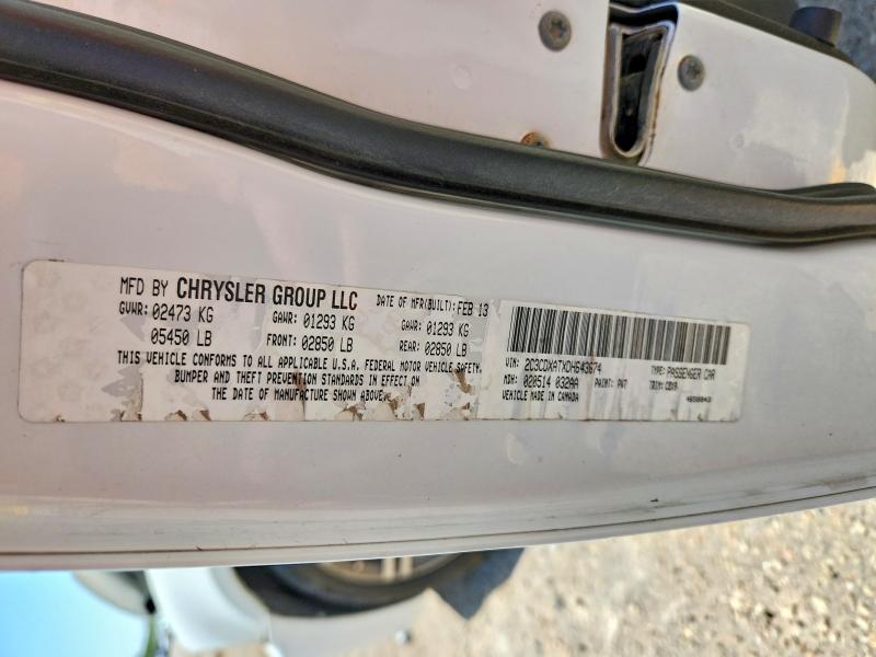 2013 Dodge Charger მანქანა იყიდება აუქციონზე, vin: 2C3CDXATXDH643674, აუქციონის ნომერი: 57872406