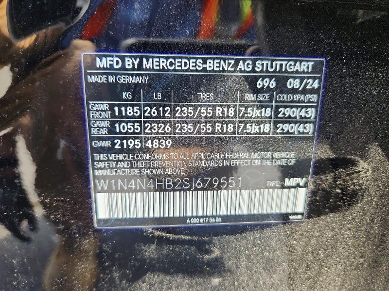2025 Mercedes-benz Gla მანქანა იყიდება აუქციონზე, vin: W1N4N4HB2SJ679551, აუქციონის ნომერი: 57658416