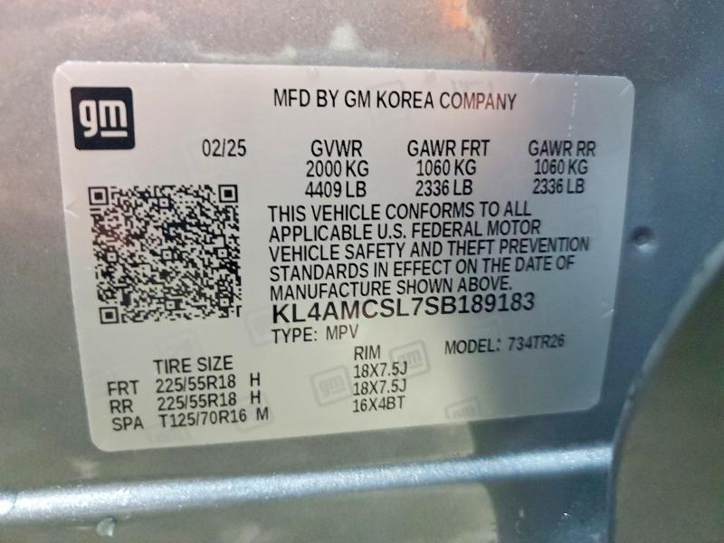 Продажа на аукционе авто 2025 Buick Encore Gx, vin: KL4AMCSL7SB189183, номер лота: 58602016
