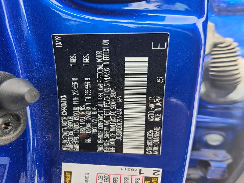 Aukcja sprzedaży 2020 Lexus Nx, vin: JTJSARBZXL2168434, numer aukcji: 56939836
