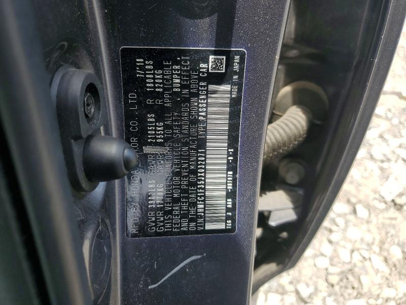55405076 :رقم المزاد ، JHMFC1F35JX032071 vin ، 2018 Honda Civic مزاد بيع