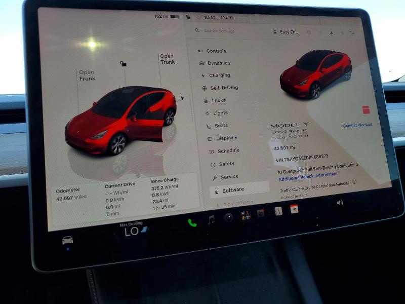 Продажа на аукционе авто 2023 Tesla Model Y, vin: 7SAYGAEE0PF686273, номер лота: 56712076