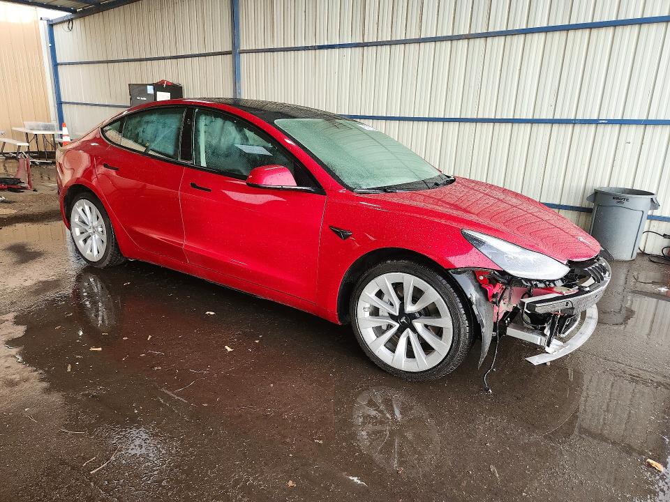 56638466 :رقم المزاد ، 5YJ3E1EAXNF371567 vin ، 2022 Tesla Model 3 مزاد بيع