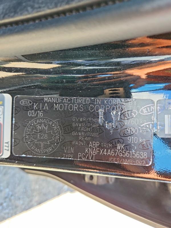 Aukcja sprzedaży 2016 Kia Forte, vin: KNAFX4A67G5615638, numer aukcji: 58425776
