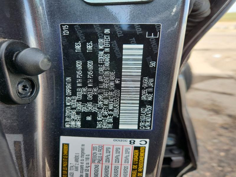 Продажа на аукционе авто 2016 Toyota 4runner, vin: JTEBU5JR3G5312233, номер лота: 55601566