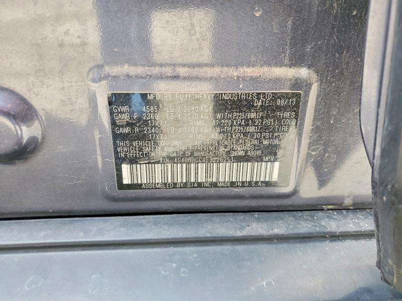 Aukcja sprzedaży 2014 Subaru Outback, vin: 4S4BRBCC0E3226251, numer aukcji: 56146166