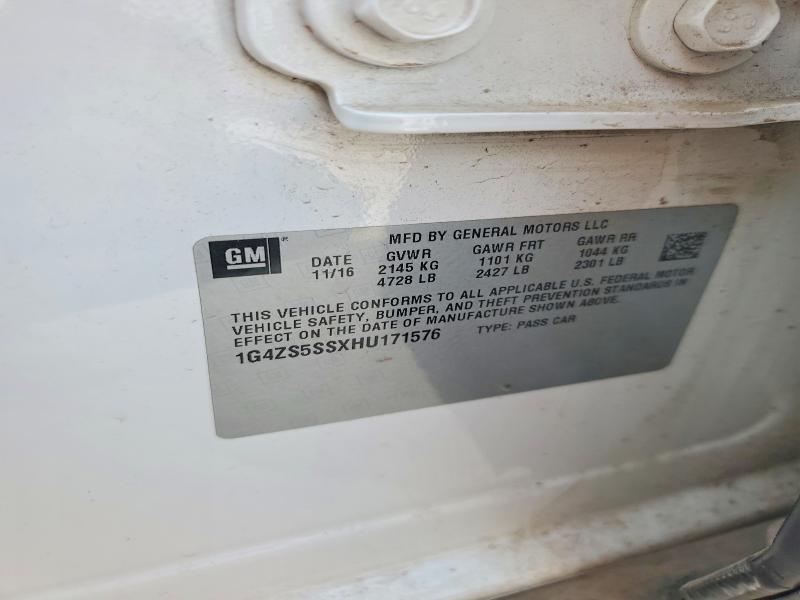 Продажа на аукционе авто 2017 Buick Lacrosse, vin: 1G4ZS5SSXHU171576, номер лота: 55682106