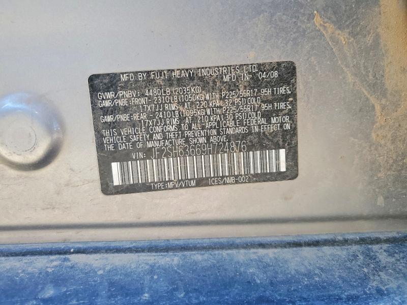 Продажа на аукционе авто 2009 Subaru Forester, vin: JF2SH63669H724876, номер лота: 55841546