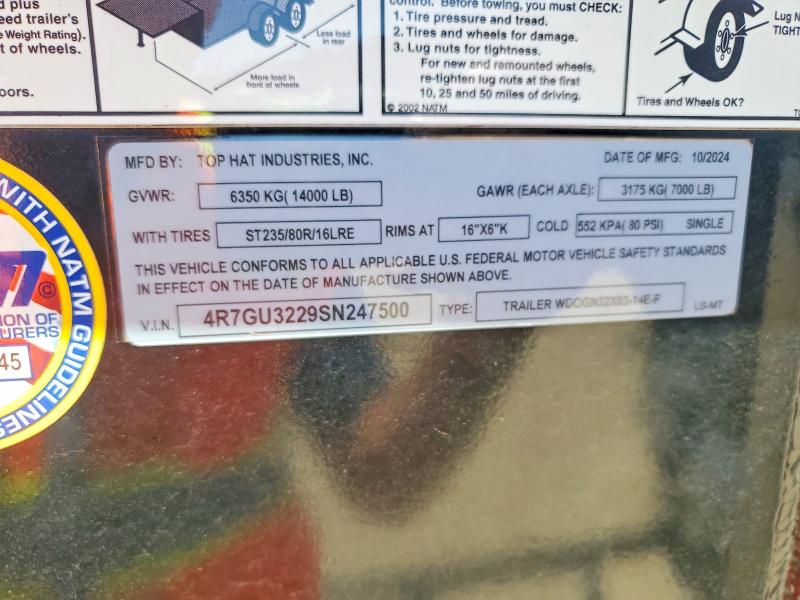 Продажа на аукционе авто 2025 Top Hat Unknown, vin: 4R7GU3229SN247500, номер лота: 58987896