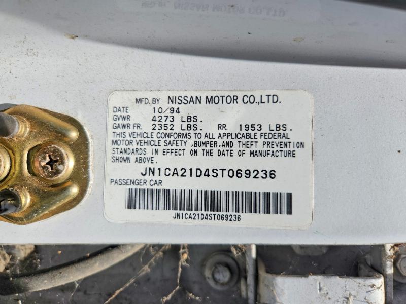 Продаж на аукціоні авто 1995 Nissan Maxima, vin: JN1CA21D4ST069236, номер лоту: 59008746