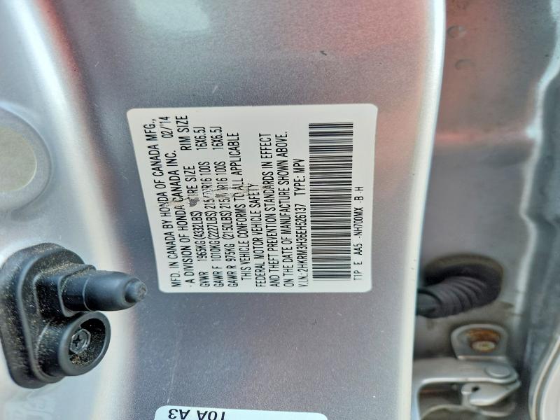 Auction sale of the 2014 Honda Cr-v, vin: 2HKRM3H36EH526137, lot number: 58722296