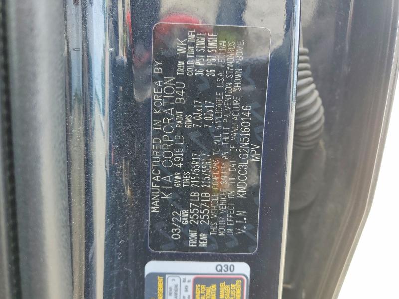 Продажа на аукционе авто 2022 Kia Niro Ev, vin: KNDCC3LG2N5160146, номер лота: 56888606