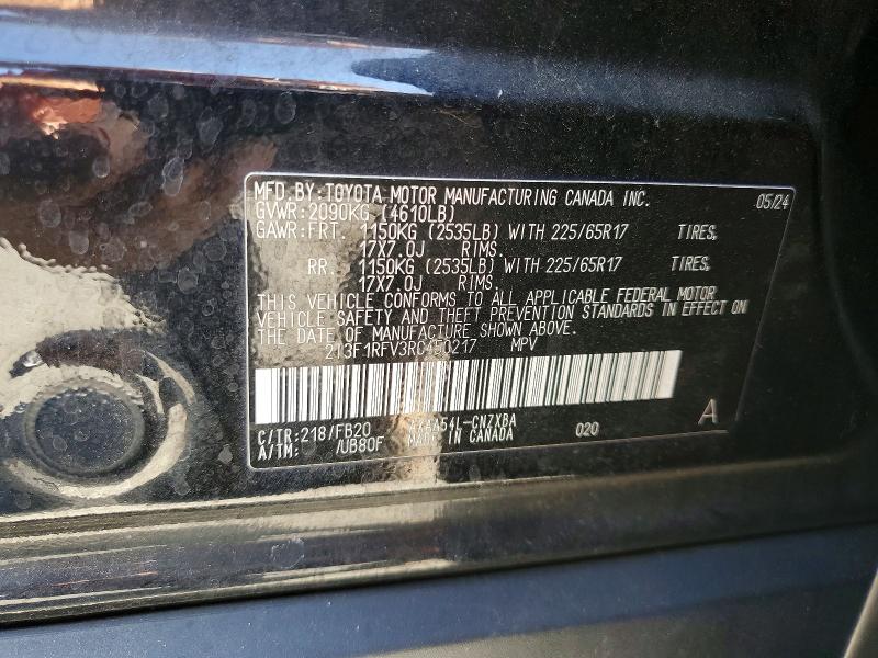 Продажа на аукционе авто 2024 Toyota Rav4, vin: 2T3F1RFV3RC450217, номер лота: 56268966