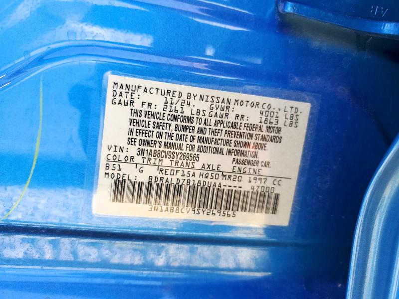 Продажа на аукционе авто 2025 Nissan Sentra, vin: 3N1AB8CV9SY269565, номер лота: 57812926
