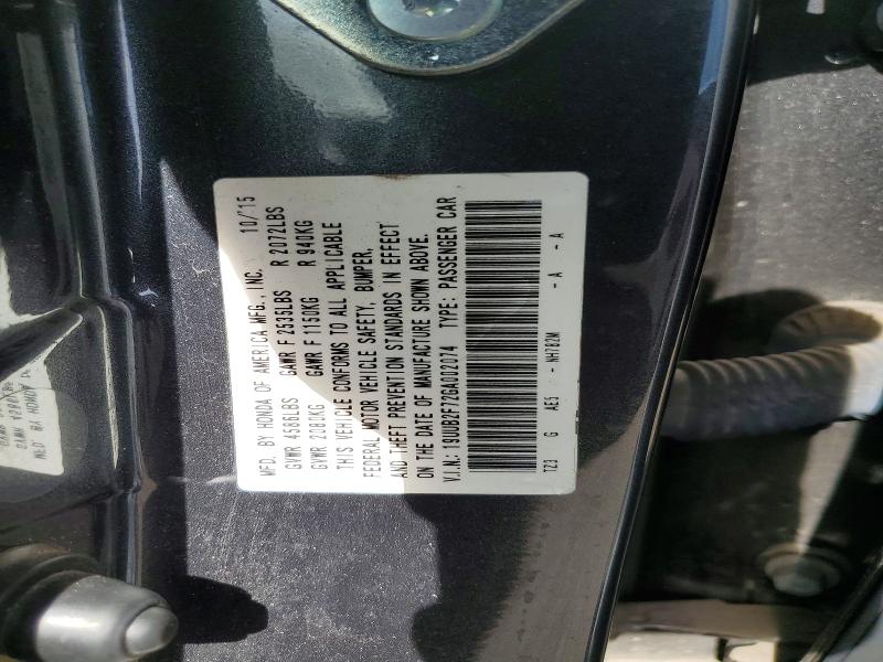 2016 Acura Tlx მანქანა იყიდება აუქციონზე, vin: 19UUB2F72GA002074, აუქციონის ნომერი: 56574976