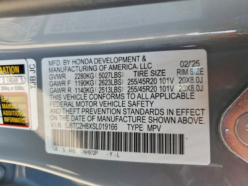 Продаж на аукціоні авто 2025 Acura Rdx, vin: 5J8TC2H8XSL019166, номер лоту: 58157376