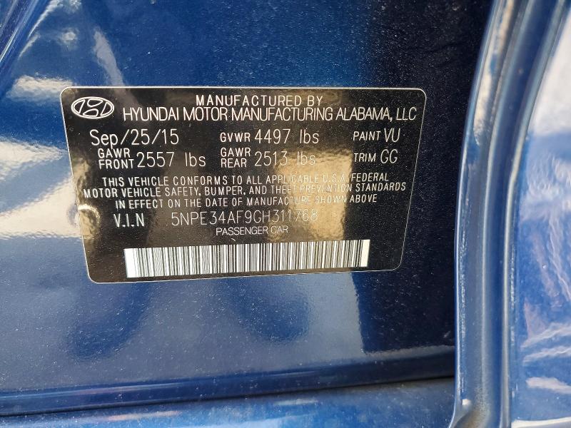 Продаж на аукціоні авто 2016 Hyundai Sonata, vin: 5NPE34AF9GH311768, номер лоту: 56893356