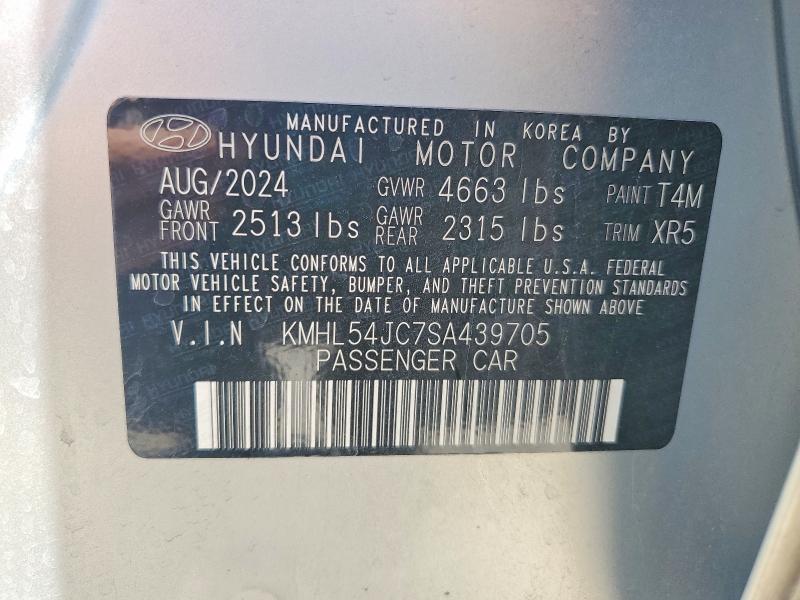 Auction sale of the 2025 Hyundai Sonata, vin: KMHL54JC7SA439705, lot number: 58661426