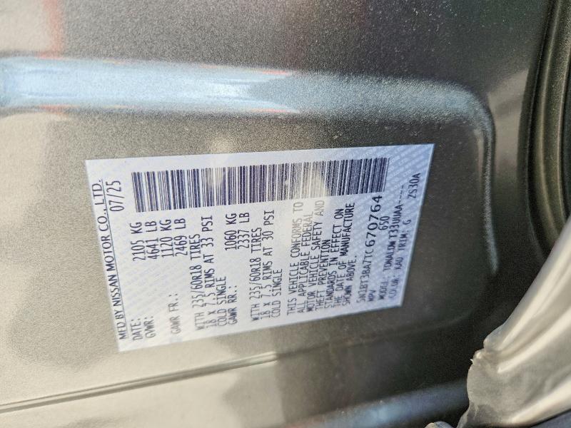 57212966 :رقم المزاد ، 5N1BT3BA7TC670764 vin ، 2026 Nissan Rogue مزاد بيع