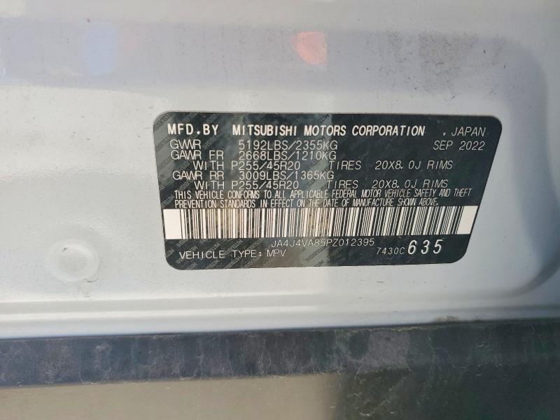 Продажа на аукционе авто 2023 Mitsubishi Outlander, vin: JA4J4VA85PZ012395, номер лота: 56729356